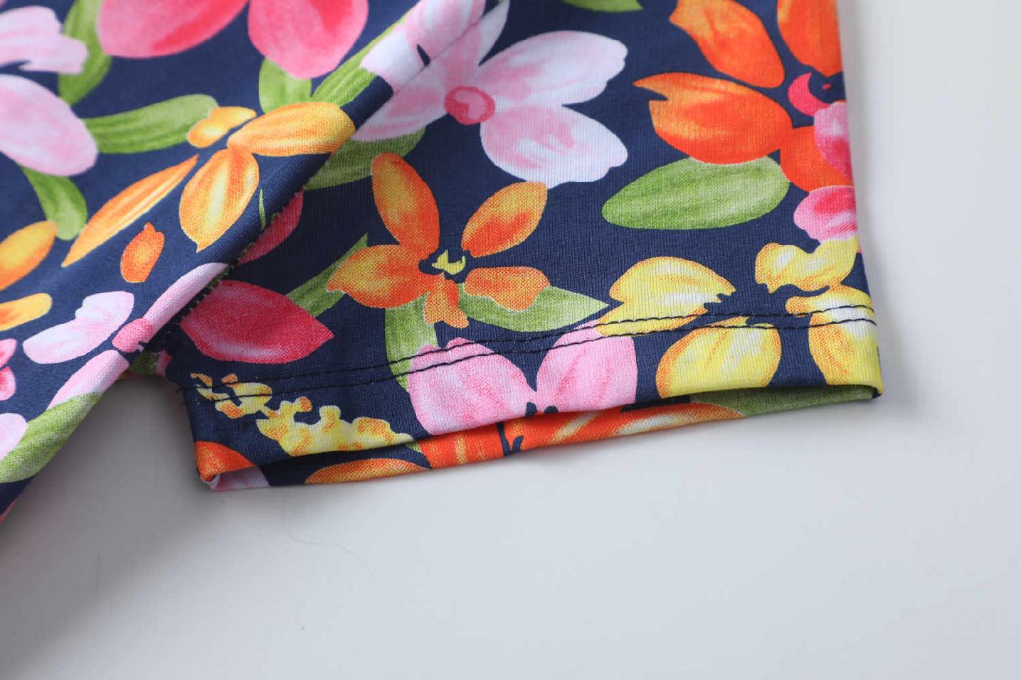 Dívčí šaty kr.r. Kugo SS3588 tmavě modré